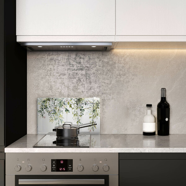 Tábua para cozinha Folhas e flores decorativas