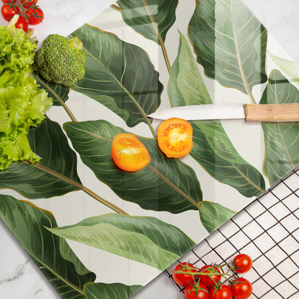 Tábua de cortar Folhas de bananeira