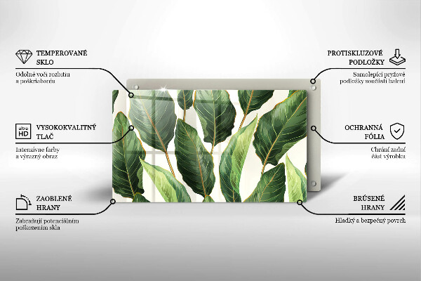 Tábua de cortar Folhas de bananeira