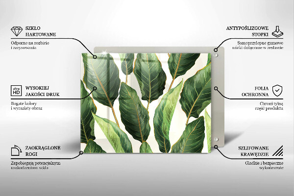 Tábua de cortar Folhas de bananeira