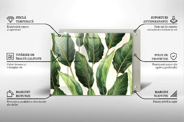 Tábua de cortar Folhas de bananeira