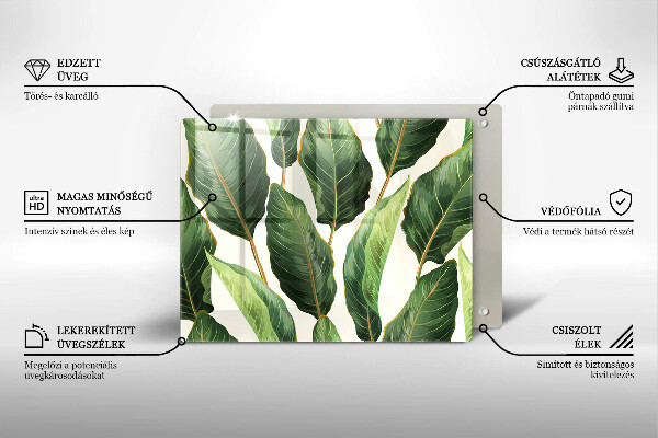 Tábua de cortar Folhas de bananeira