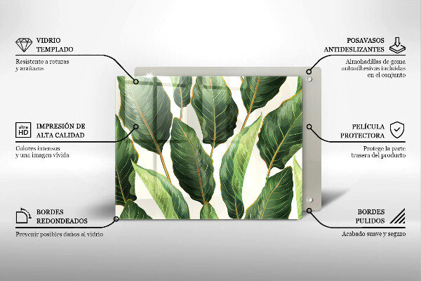 Tábua de cortar Folhas de bananeira