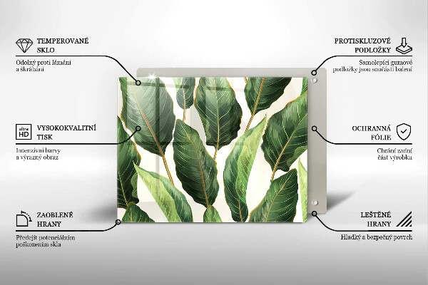 Tábua de cortar Folhas de bananeira