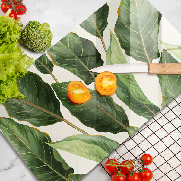 Tábua de cortar Folhas de bananeira