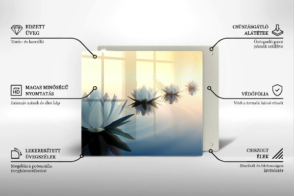 Tábua de cortar Flores de nenúfar