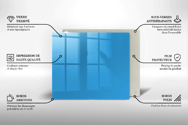 Tábua corte Cor azul