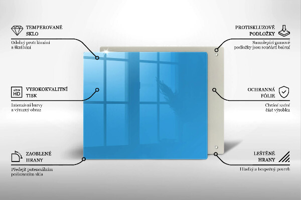 Tábua corte Cor azul