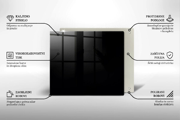 Tábua de cortar alimentos Cor preta