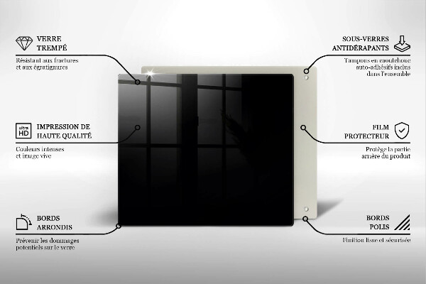 Tábua de cortar alimentos Cor preta