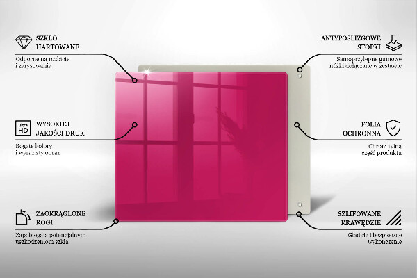 Tábua de corte Cor rosa