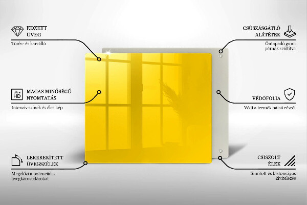 Tábua para cozinha Cor amarela