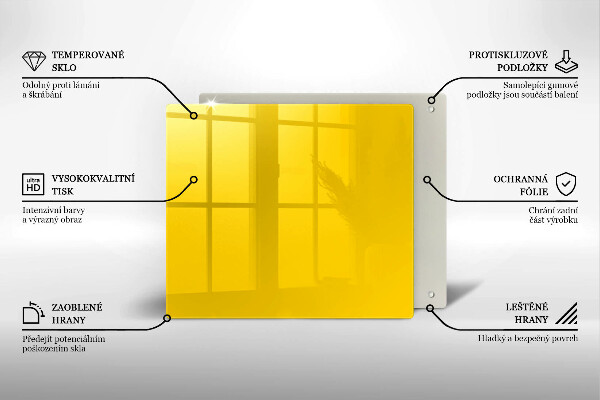 Tábua para cozinha Cor amarela