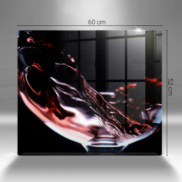 Tábua para cozinha Um copo de vinho tinto