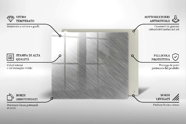 Tábua para cozinha Fundo de textura metálica