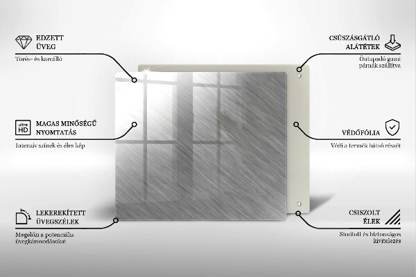 Tábua para cozinha Fundo de textura metálica