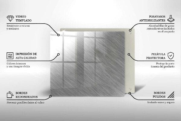 Tábua para cozinha Fundo de textura metálica
