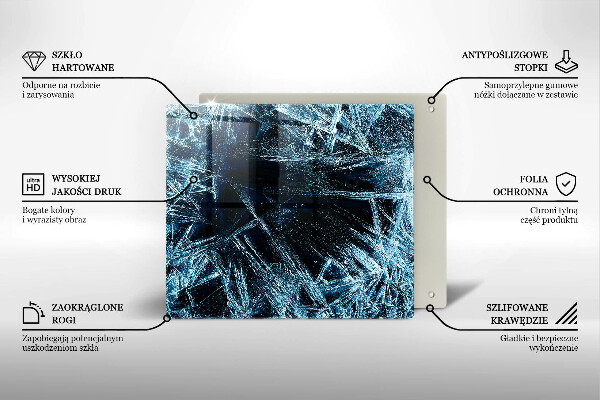 Tábua de corte Estrutura de gelo afiada