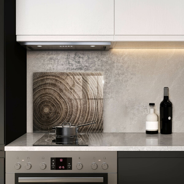 Tábua cozinha Anéis de árvores de madeira