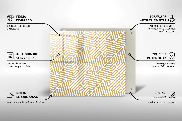 Tábua cozinha Linhas geométricas