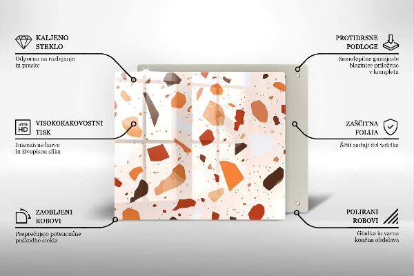 Tábua de vidro Grés decorativo