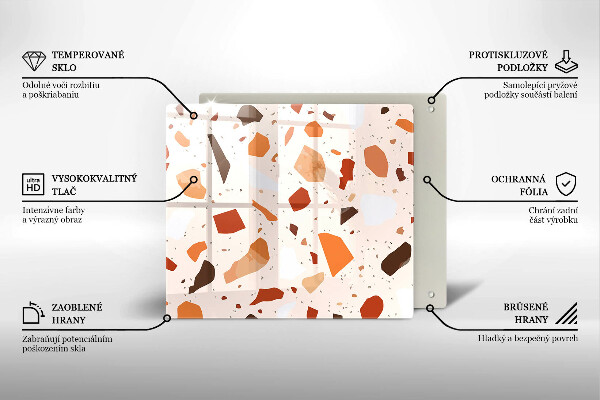 Tábua de vidro Grés decorativo