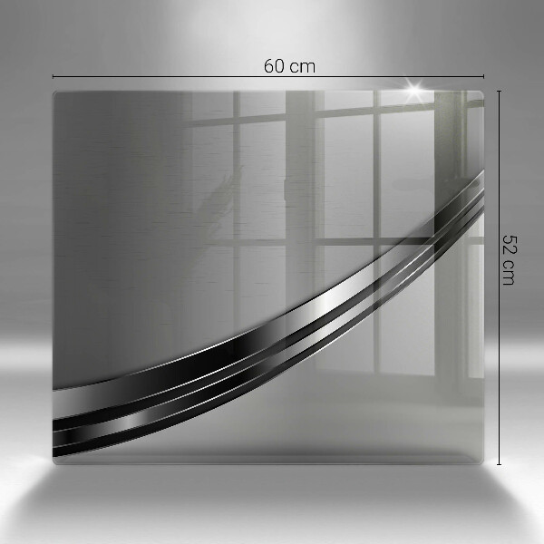 Tábua de vidro Abstração de metal