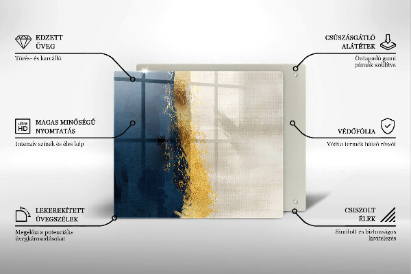 Tábua de corte Ouro abstrato