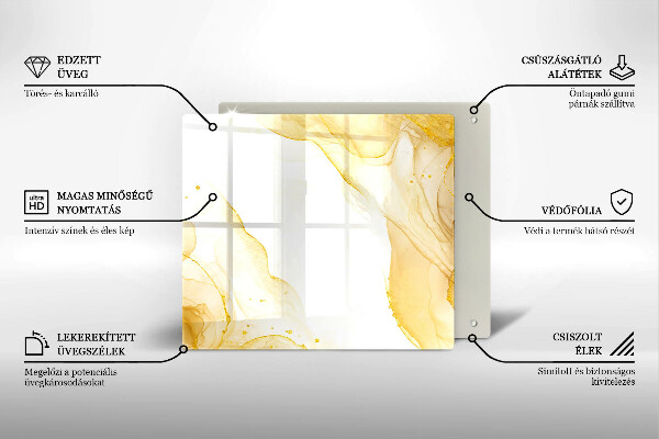 Tábua para corte Abstração dourada