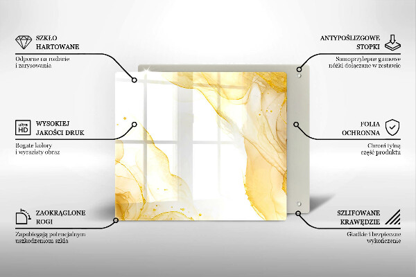 Tábua para corte Abstração dourada