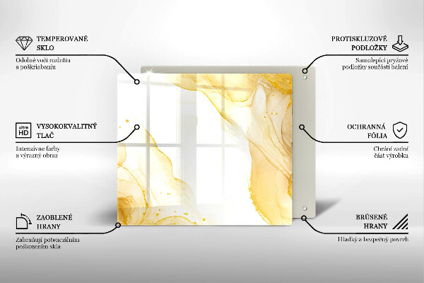 Tábua para corte Abstração dourada