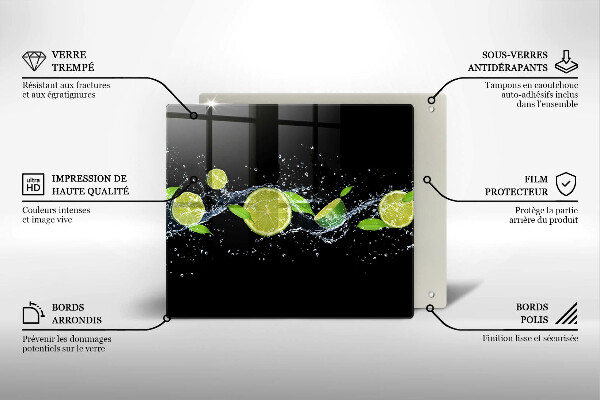 Tábua para corte Água de limão e hortelã