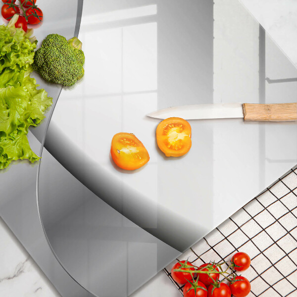 Tábua de corte de vidro Design de linhas abstratas