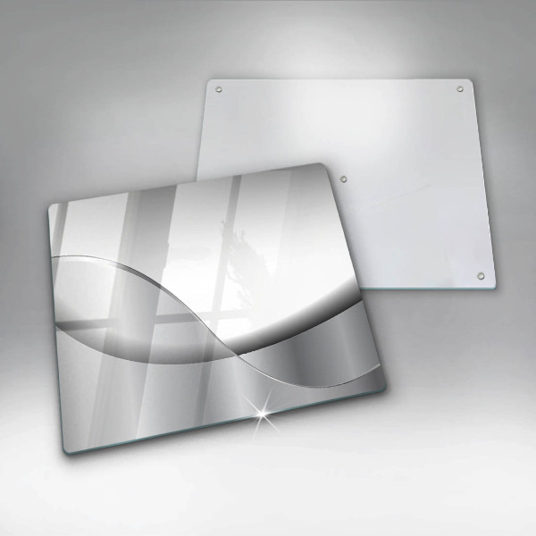 Tábua de corte de vidro Design de linhas abstratas