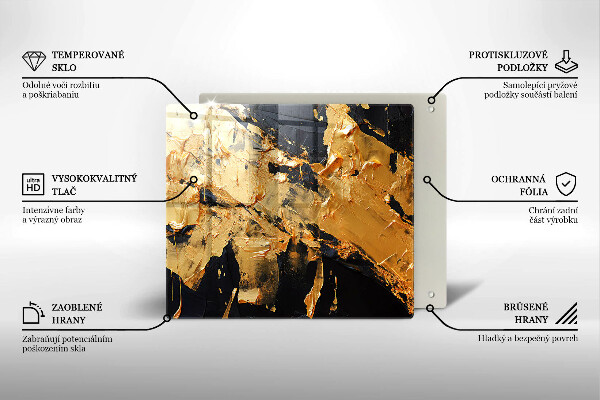 Tábua de cortar alimentos Textura de tinta elegante