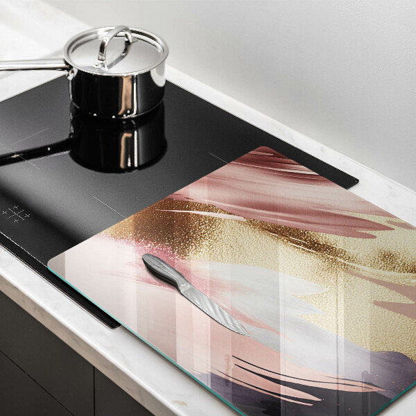 Tábua de corte de vidro Manchas pastel