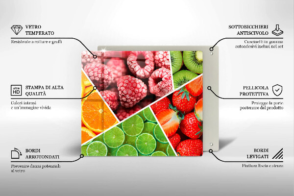 Tábua cozinha Frutas coloridas