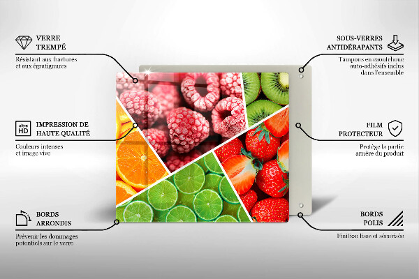 Tábua cozinha Frutas coloridas