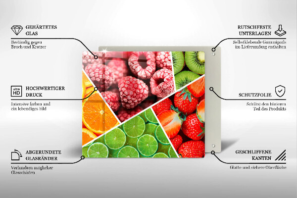 Tábua cozinha Frutas coloridas