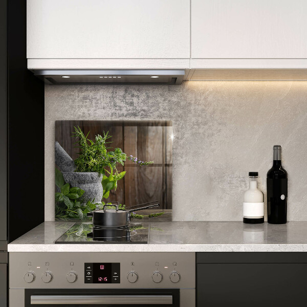 Tábua de vidro Ervas verdes