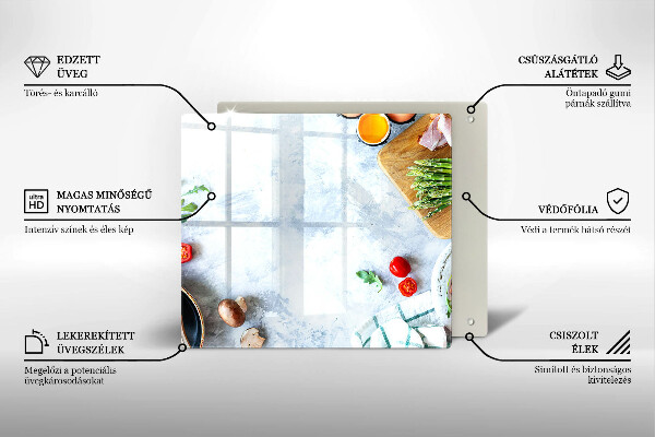 Tábua de cortar Ingredientes na cozinha