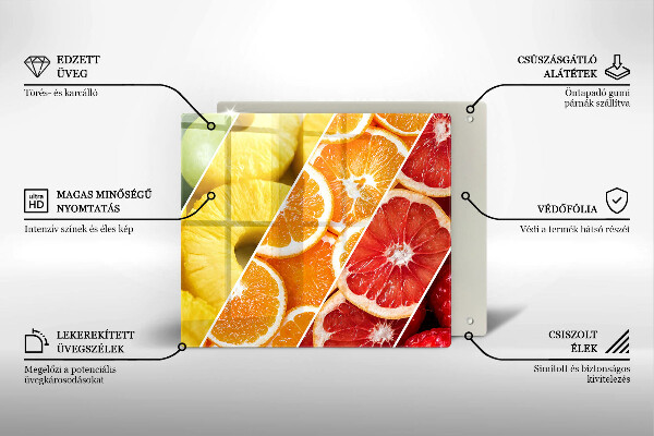 Tábua para corte Frutas coloridas