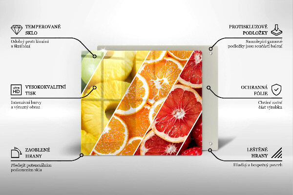 Tábua para corte Frutas coloridas