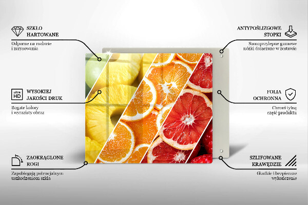 Tábua para corte Frutas coloridas