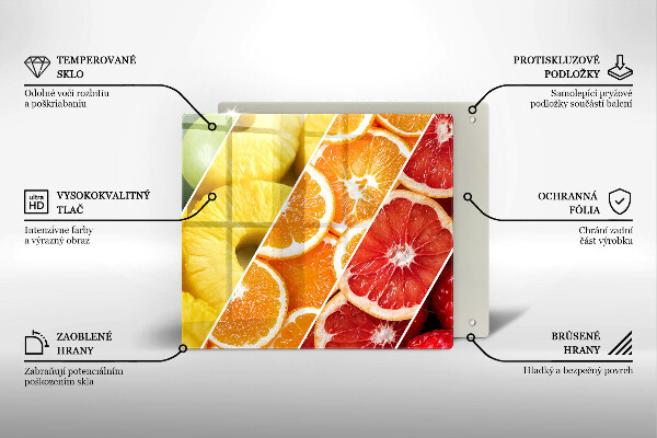 Tábua para corte Frutas coloridas