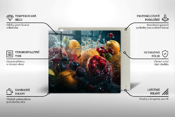 Tábua de cortar Fruta na água