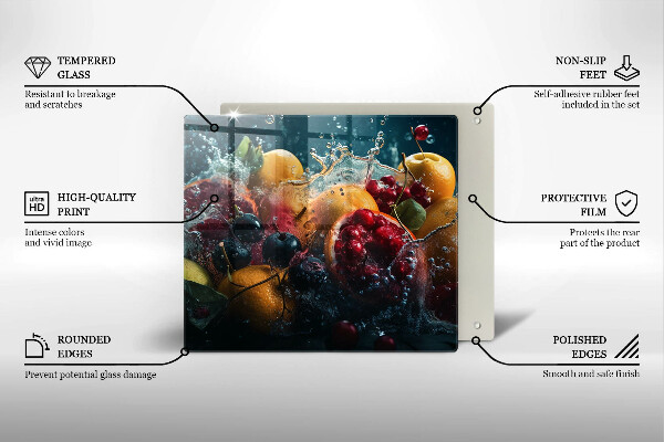 Tábua de cortar Fruta na água