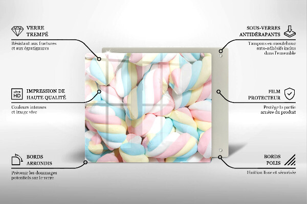 Tábua para cozinha Marshmallows coloridos