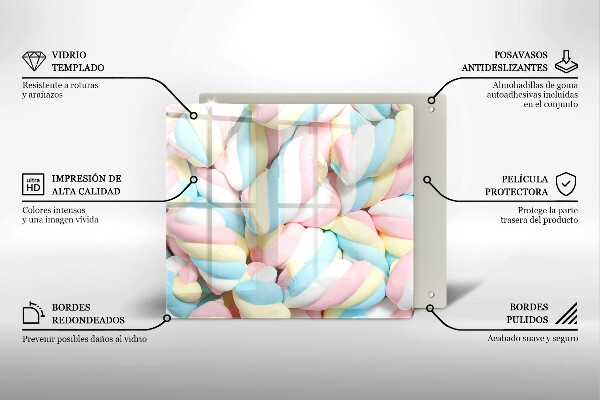 Tábua para cozinha Marshmallows coloridos