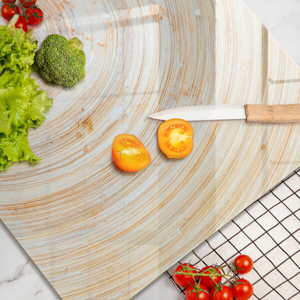 Tábua de corte de vidro Textura de madeira
